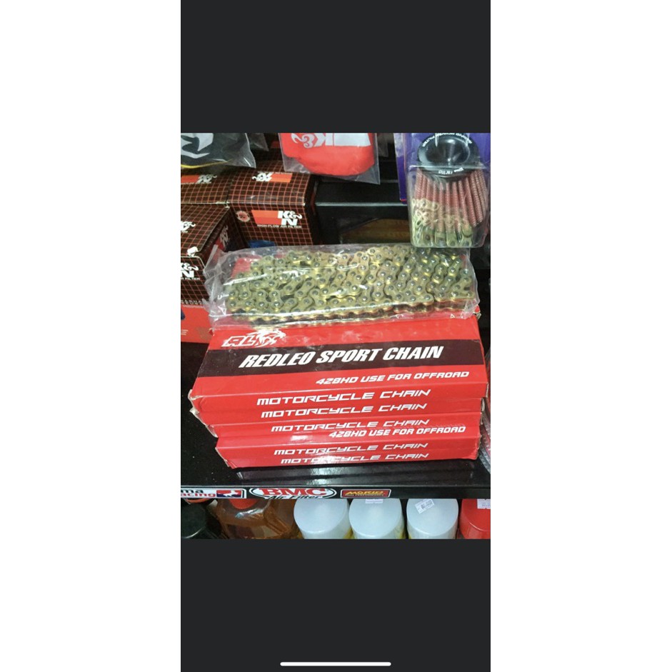 Sên xích tải  Redleo MÀU VÀNG  428H / HD PLUS TÁN ĐÚC 4 CẠNH