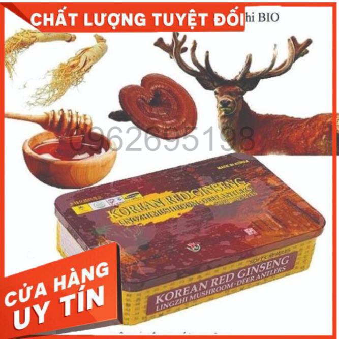 Đạm Tổng Hợp Hồng Sâm Nhung Linh Chi, Hộp 60 viên