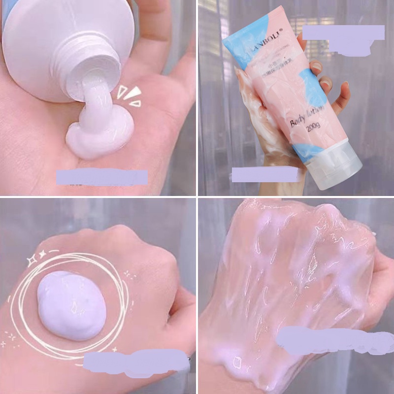 [Hàng mới về] Kem tẩy tế bào chết chiết xuất đào cho cơ thể / Sữa dưỡng thể làm trắng da