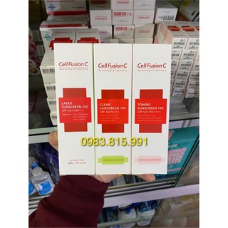 Kem chống nắng Cell Fushion C đủ màu