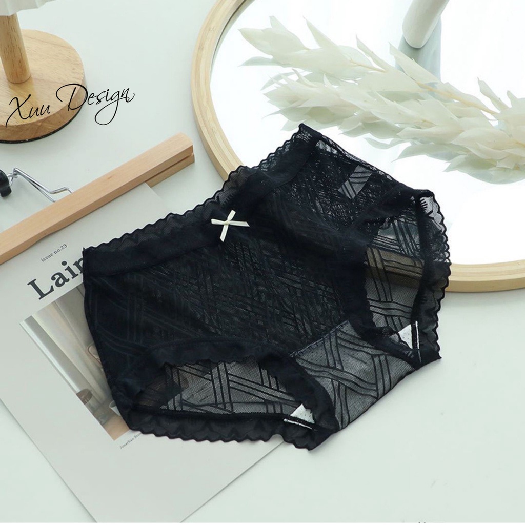 Quần lót nữ ren cao cấp XUU, thiết kế đơn giản nhẹ nhàng, mềm mại QC81