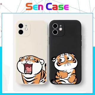 Ốp Lưng Iphone Cạnh Vuông Cặp Đôi Hổ Cute BVC Iph/6/6plus/6s/6splus/7/7plus/8/8plus/x/xr/xs/11/12/pro/max/promax-Sencase