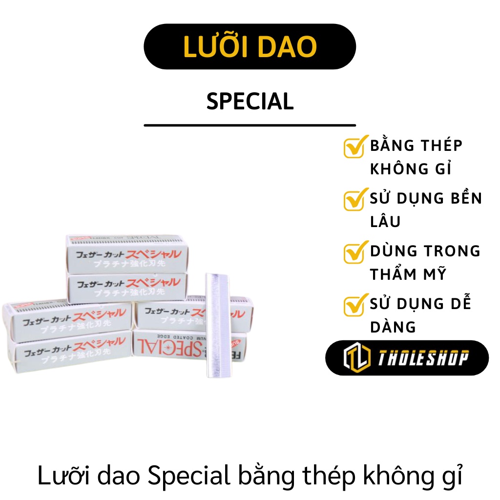 Lưỡi Dao Cạo - Combo 5 Dao Lam Tỉa Lông Mày Specal Chất Liệu Thép Không Gỉ, Bền 4523