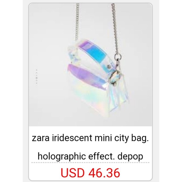 Thanh lý túi holographic z.a.r.a