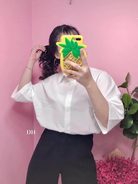 Áo sơ mi tay lỡ