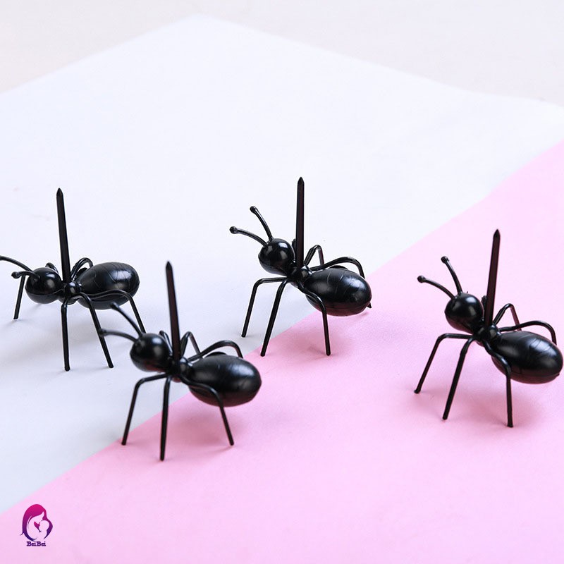 【Hàng mới về】 Animal Farm Ant Fruit Fork Mini Cartoon Children Food Fruit Party Decor 