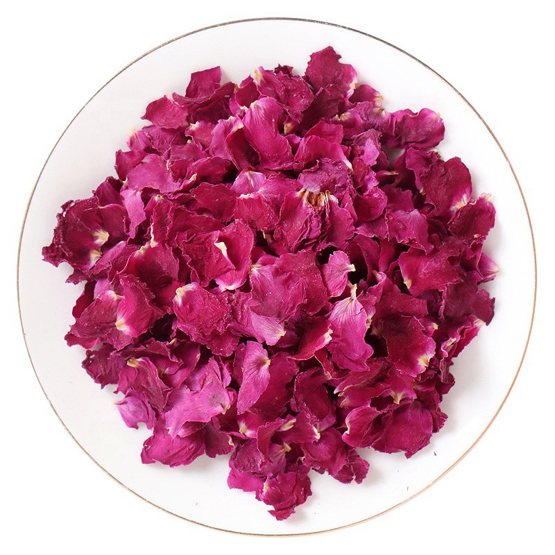 Trà hoa hồng sấy lạnh dạng cánh - Cánh hoa hồng gói 50 gram - Pha trà, tắm