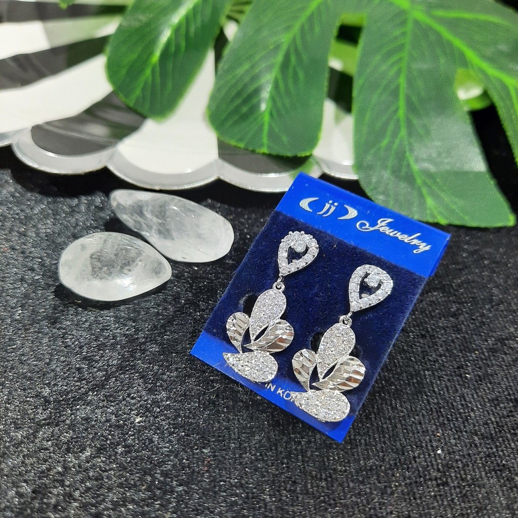 BÔNG TAI INOX MẠ BẠC THỜI TRANG
