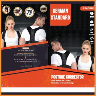Đai Chống Gù Lưng Posture Corrector. Đai Lưng Chống Gù Tiêu Chuẩn Châu Âu Bảo Hành 4 Tháng. Có Bảng Size.