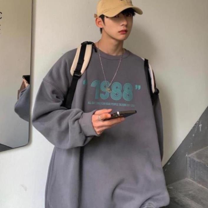 FREESHIP XTRA Áo Sweater , Áo Nỉ 1988 Form Rộng Uniex Phong Cách Ulzzang | BigBuy360 - bigbuy360.vn