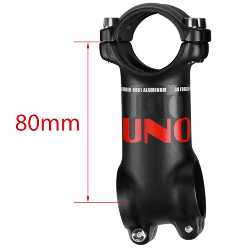 2x UNO Bike Stem Ultralight +-7 Degree MTB Bicycle Stem 31.8mm 80mm/70mm Aluminum Handlebar Stem