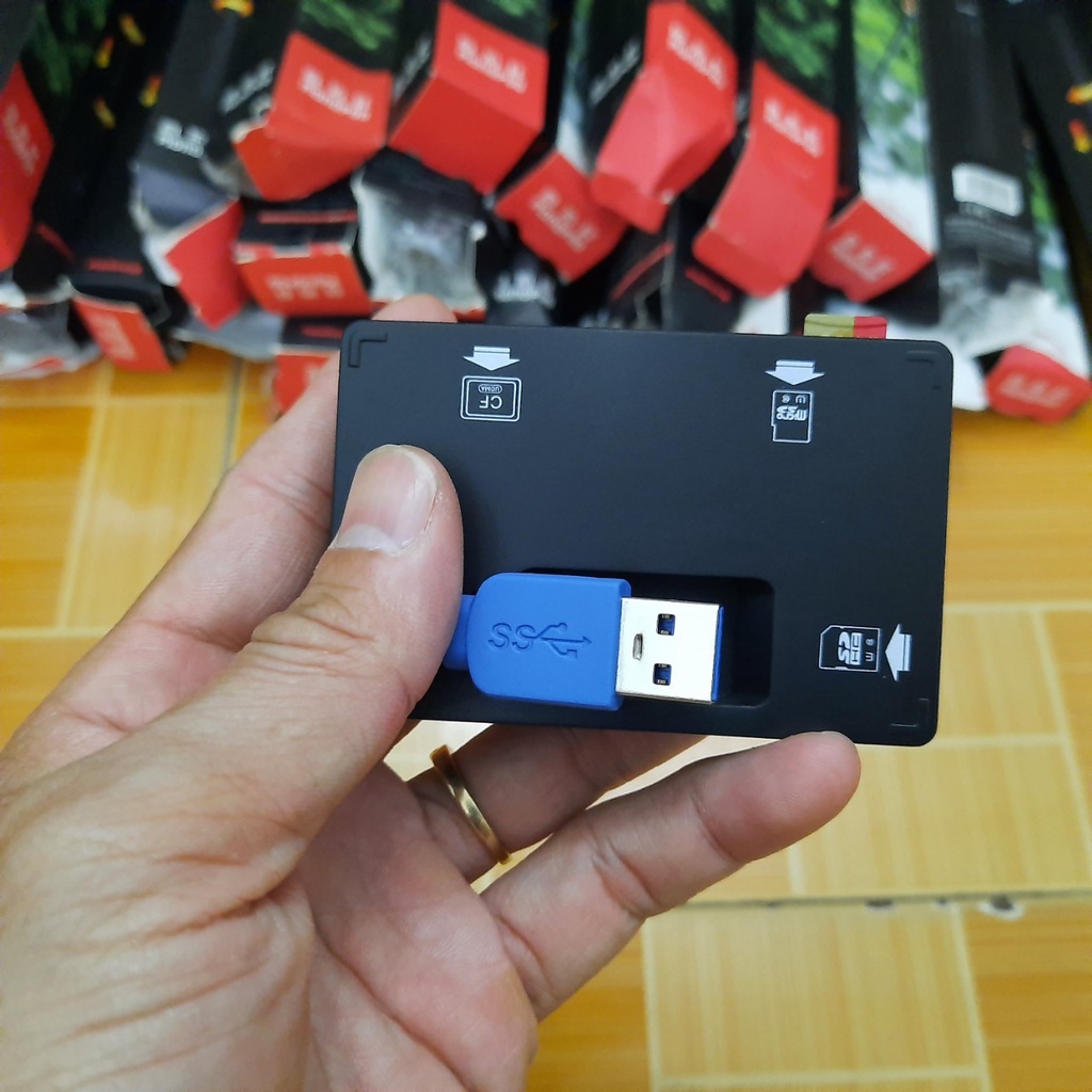 Đầu đọc thẻ nhớ 3 trong 1 tốc độ 3.0 90Mb kingma BMU001
