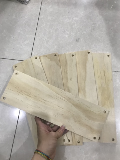 Ván ép gỗ làm kệ macrame 30 x 10 x 1cm