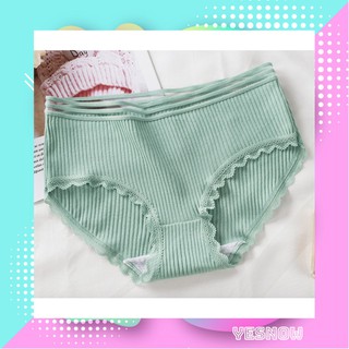 Quần lót nữ cotton tăm thun lạnh dễ thương sexxy gợi cảm (10 màu) yesnow