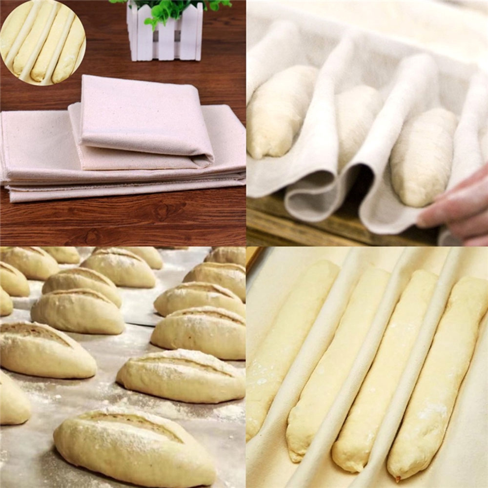 Khăn ủ bột làm bánh mì bằng vải linen cho nhà bếp bàn tính
