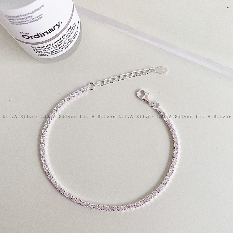 Lắc tay bạc nữ full đá lấp lánh Lii.A Silver