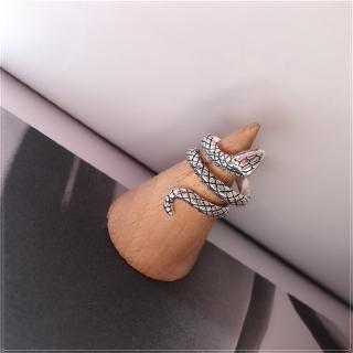 Nhẫn Mạ Bạc Hình Rắn Cá Tính Cho Nữ