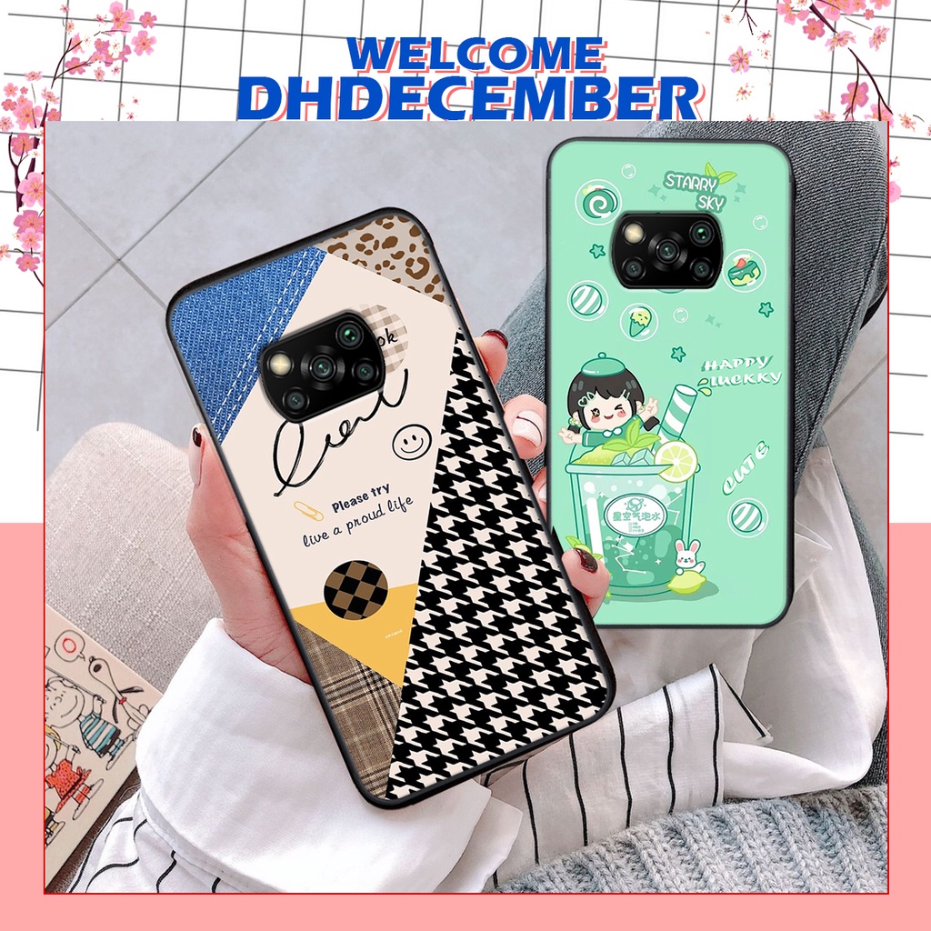 Ốp lưng Xiaomi POCO X3 / X3 PRO / X3 NFC in hình nice ,good luck happy ốp xinh viền dẻo đẹp chất