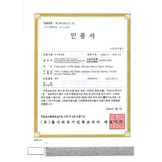 Hạt tiêu hữu cơ chứng nhận quốc tế
