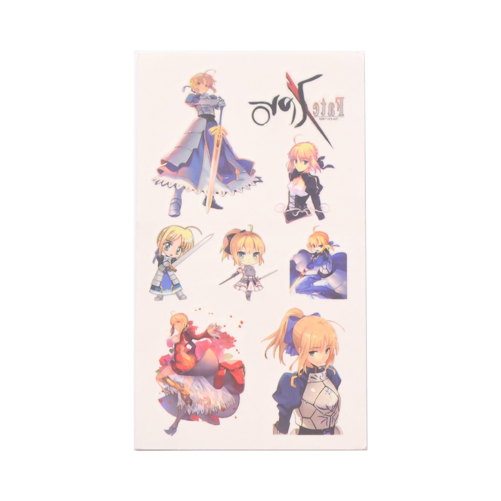 [thanh lý bán lỗ]Sticker Anime Hình xăm - Fate/Stay Night Loại 2 [AAM] [PGN30]