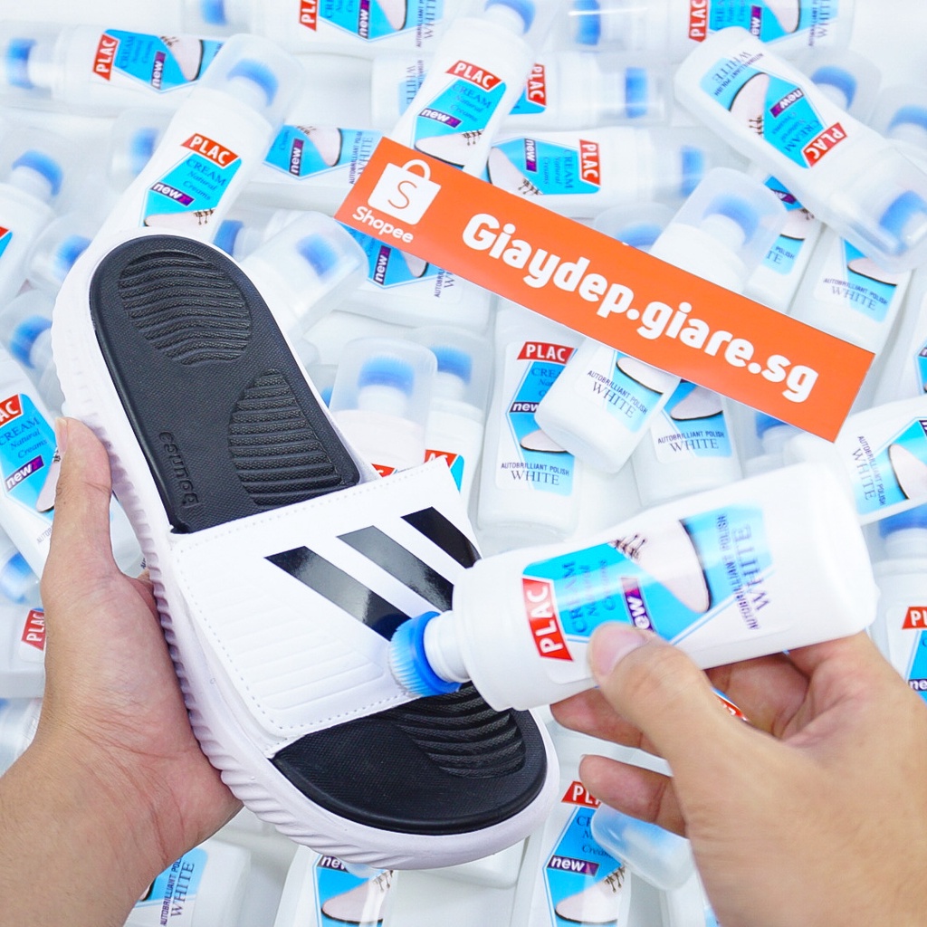 Chai tẩy trắng giày, vệ sinh giày dép túi xách PLAC - đầu bàn chải tiện dụng siêu sạch