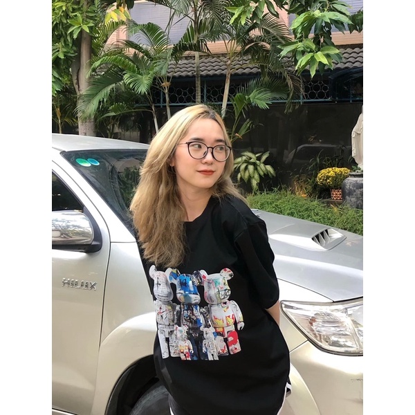 [RẺ VÔ ĐỊCH] Áo phông unisex RICH 3 BEAR basic form rộng tay lỡ dành cho nam nữ