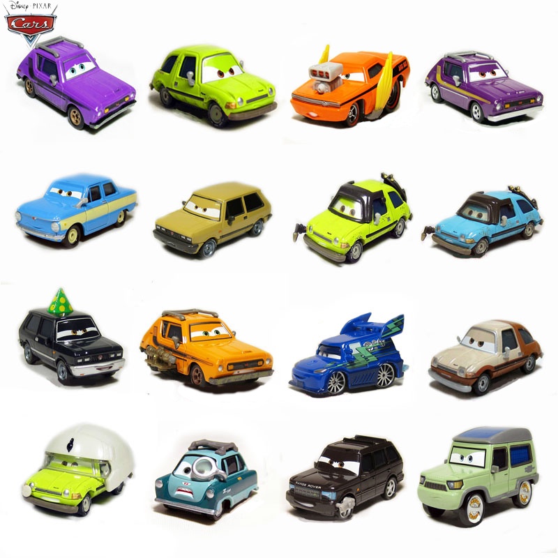 ○❈Disney Pixar Cars 2 Badass Racing Clan Series DJ Slug Agent Boust Diecast Mô hình đồ chơi tốt Xe cậu bé Món quà năm mớ