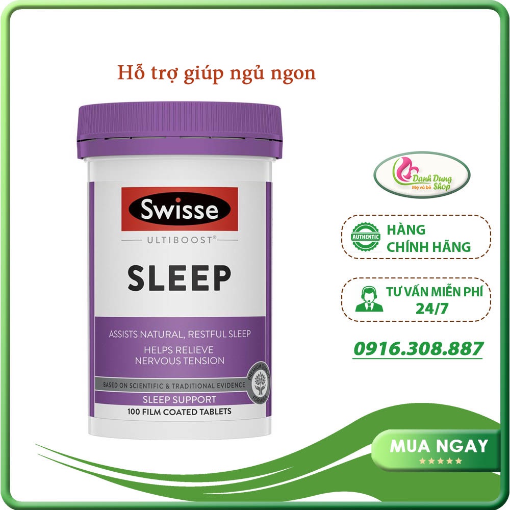 Viên uống hỗ trợ giấc ngủ ngon cho người lớn