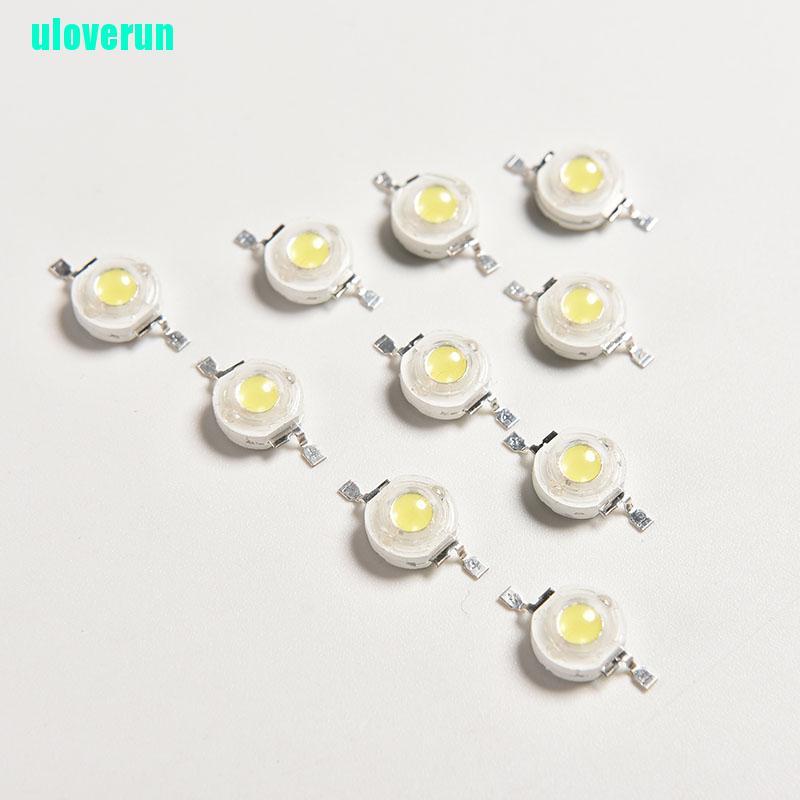 Uloverun 10 Cái 1W Đèn LED SMD Trắng Tinh Khiết