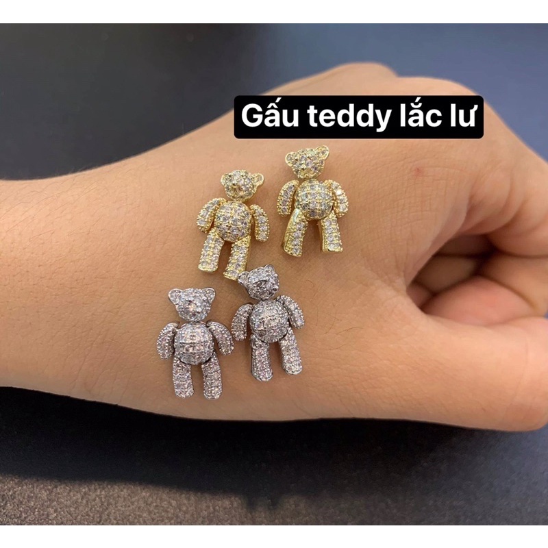 đá hình gấu- charm gấu TEDDY cao cấp