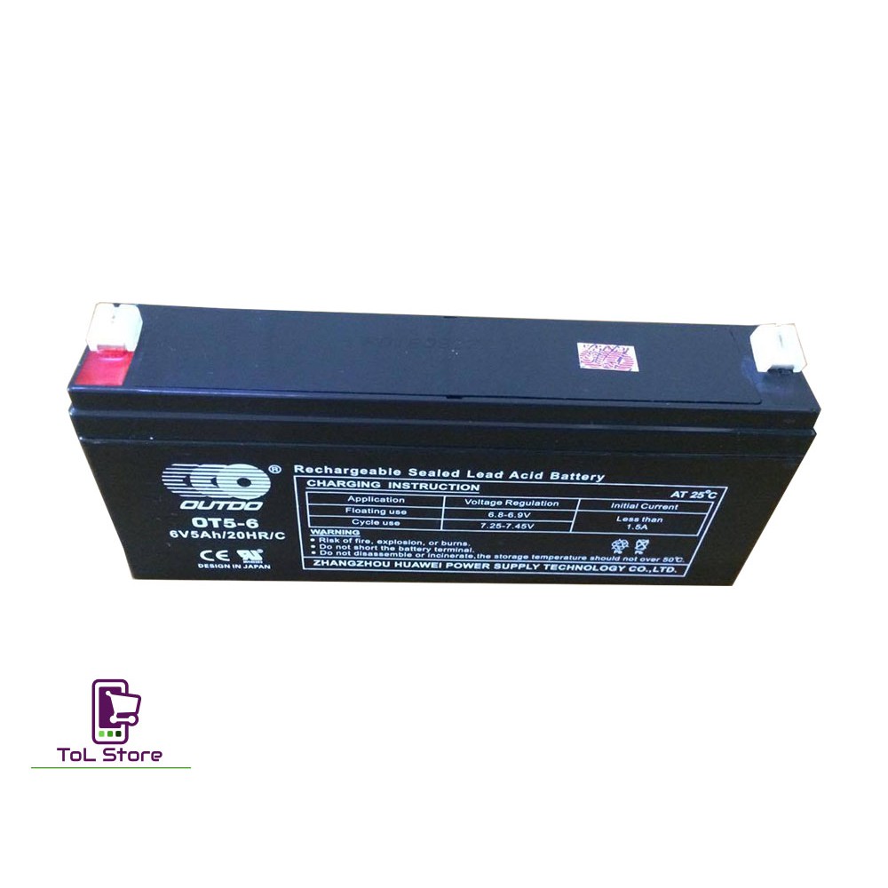 Ắc quy OUTDO OT5-6 (6V-5AH)