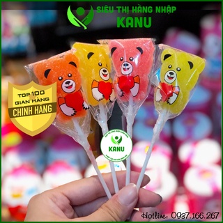 [Combo 5 cái] Kẹo trái cây dẻo hình gấu & xiên que cho bé