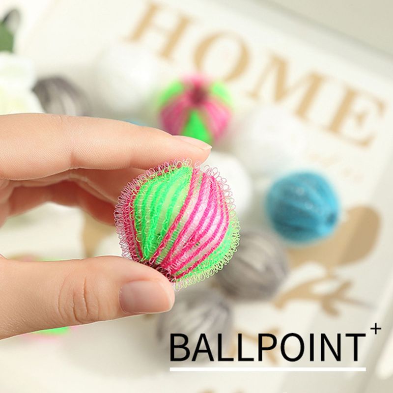 Set 10 Quả Bóng Loại Bỏ Lông Xơ Vải Có Thể Tái Sử Dụng Cho Máy Giặt / Thú Cưng