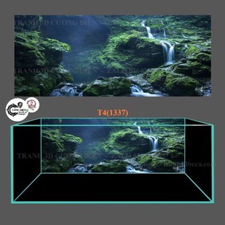 Tranh dán bể cá 3d nhiều kích thướt ( 60x40, 80x40, 80x50 , 90x50, 100x50...)