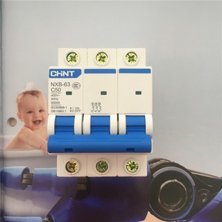 Attomat MCB CHINT 3 pha NXB-63 3P C63, C50