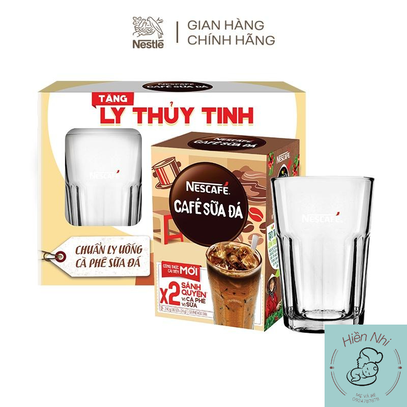 Cà phê sữa đá hòa tan NESCAFÉ (Hộp 10 gói x 24g)