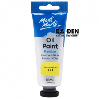 Giảm 68% [DA ĐEN] Màu Sơn Dầu Mont Marte Tube 75ml _ Lemon Yellow,  _Giá Gốc_ 76600 - 13K31