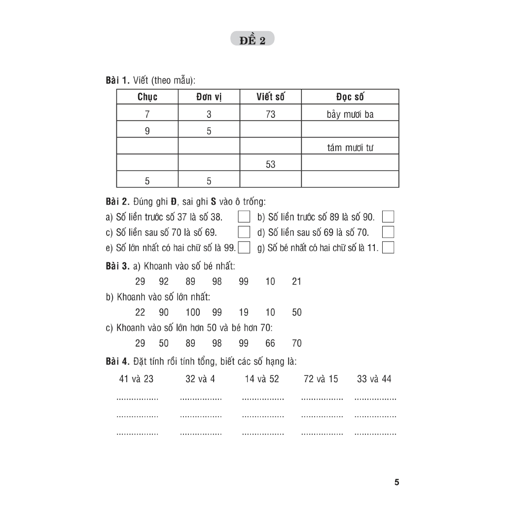 Sách - Tuyển Chọn Đề Ôn Luyện Và Tự Kiểm Tra Toán 2 - Tập 1 (Tái Bản 2019)