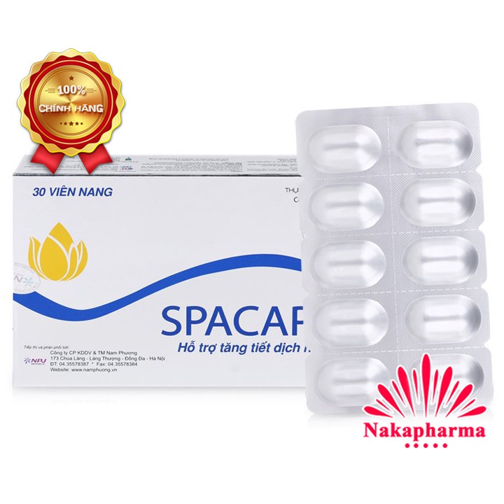 ✅ [KÈM QUÀ] SPACAPS – Tăng tiết dịch nhờn, cải thiện nội tiết tố nữ, giảm bốc hoả, nóng người ở phụ nữ tiền mãn kinh