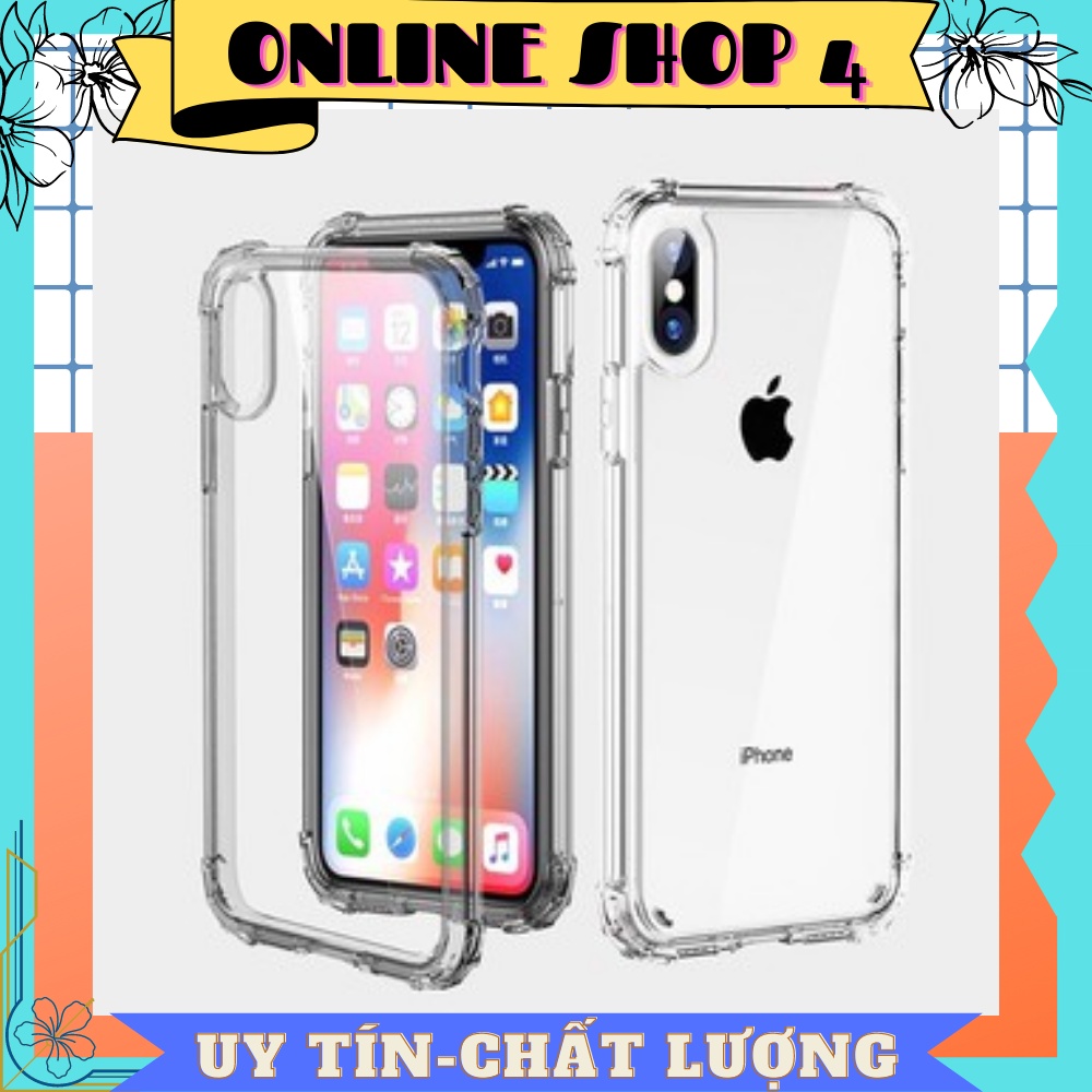 Ốp Lưng iPhone Chống Sốc - Silicon Dẻo Trong Suốt Cho iP 6/6Plus/6s/6sPlus/7/8/7Plus/8Plus/X/Xr/Xs/Xsm/11Pro/12 Pro Max