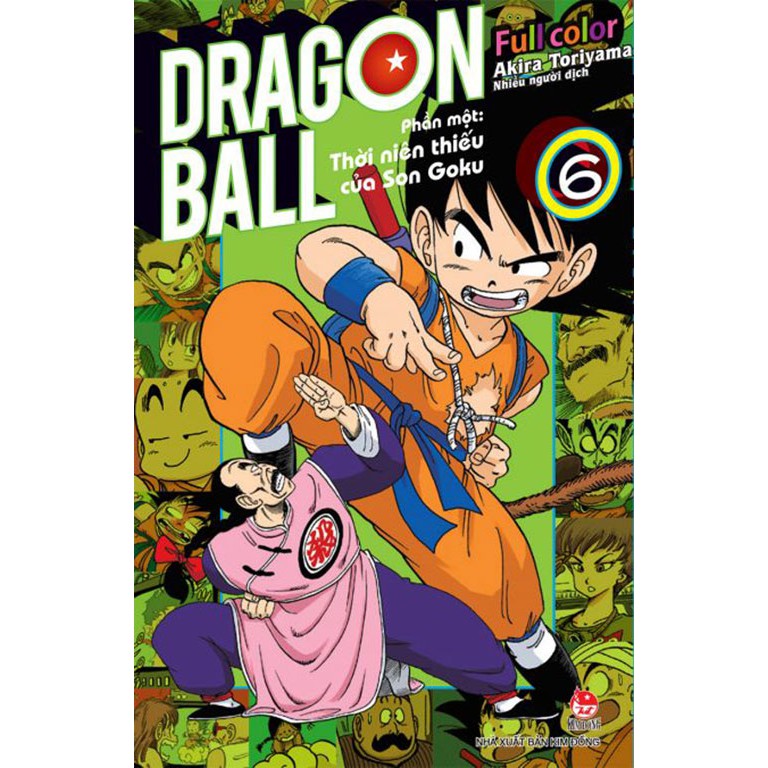 Truyện - Dragon Ball Full Color - Phần một - Tập  6 - Thời niên thiếu của Songoku ( Tặng kèm Bookmark ) - Nxb Kim Đồng