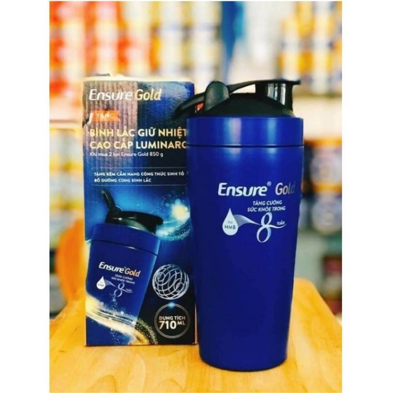 Bình lắc giữ nhiệt cao cấp luminarc 710ml Ensure Gold | BigBuy360 - bigbuy360.vn