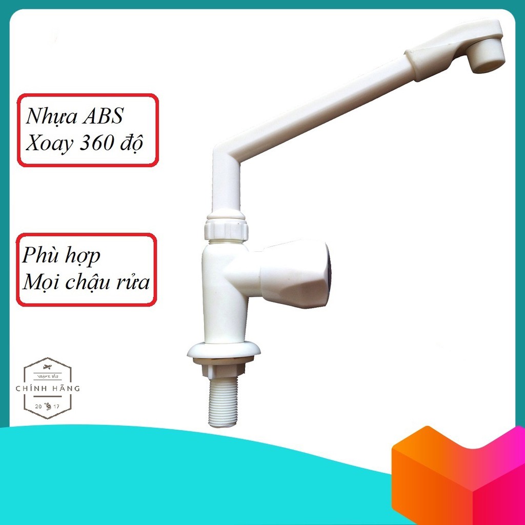 Vòi rửa bát nhựa ABS cao cấp Tặng dây cấp 40cm (Bảo hành 12 tháng)