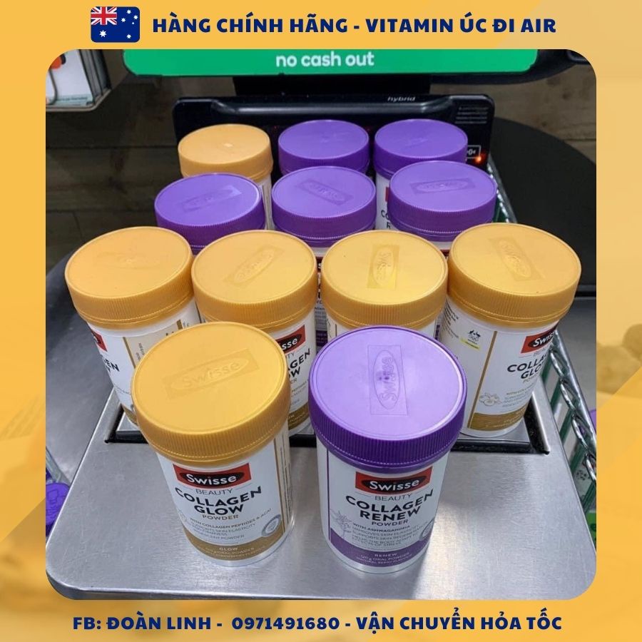 Swisse Collagen Glow Dạng Viên Uống 60V/120V, Hàng chuẩn úc đi air, Viên uống Collagen Glow Swisse
