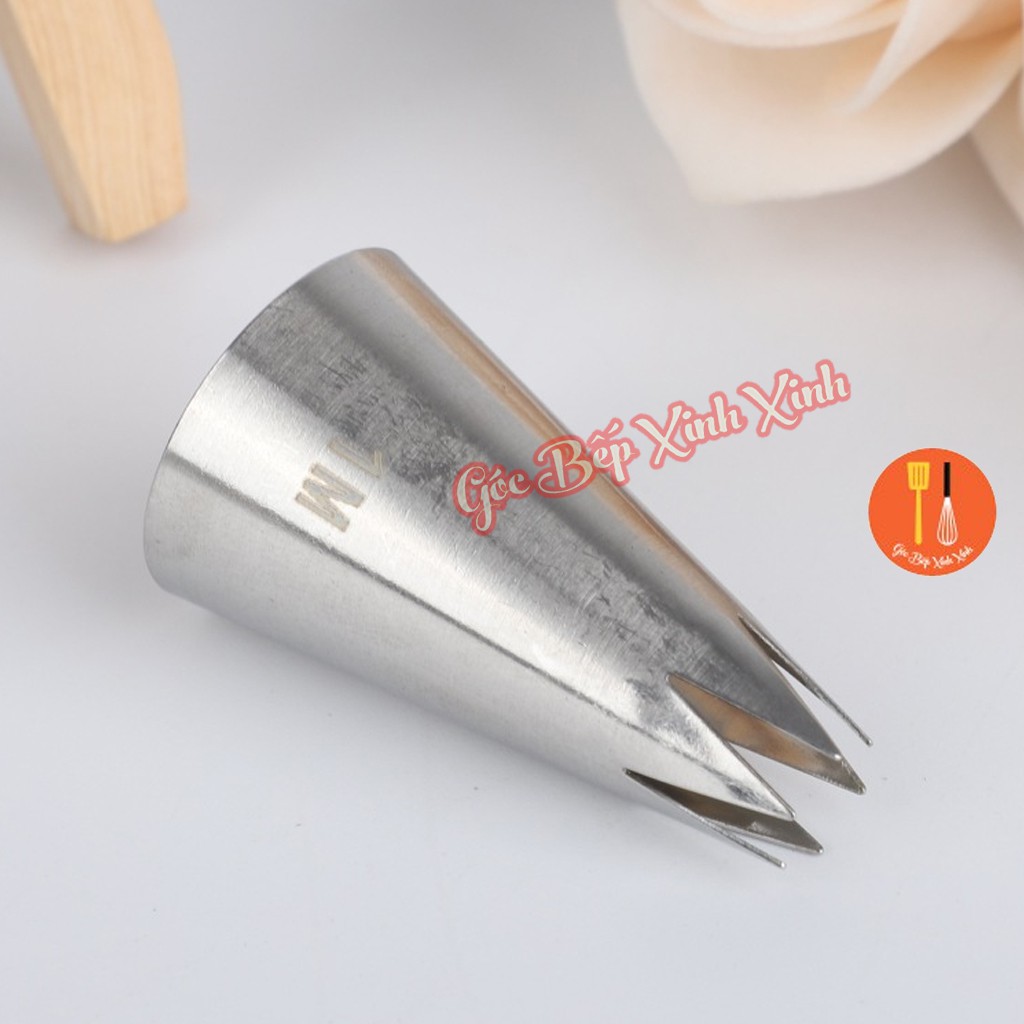 Đuôi bắt kem / đui bắt kem đúc inox cao cấp 1M làm bánh quy cookie, trang trí cupcake, bánh kem, làm topping