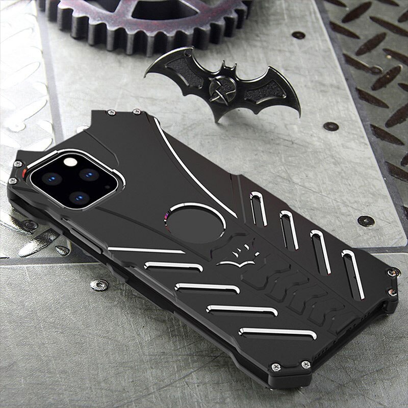 R-JUST Ốp Lưng Có Giá Đỡ Kim Loại Hình Batman Cho Samsung Galaxy S20 Ultra S10 S9 S8 Plus S10E S7 S6 Edge