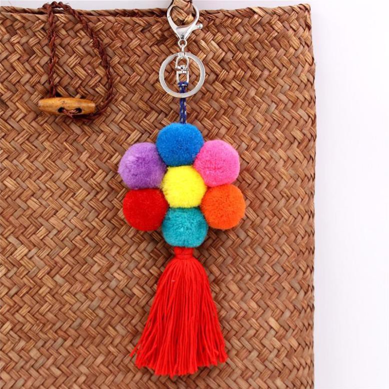 Pompom 100 Quả Nhiều Kích Thước - tặng kẹp gắp