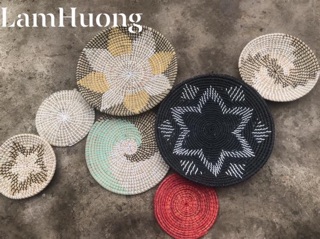 Đĩa cói treo tường