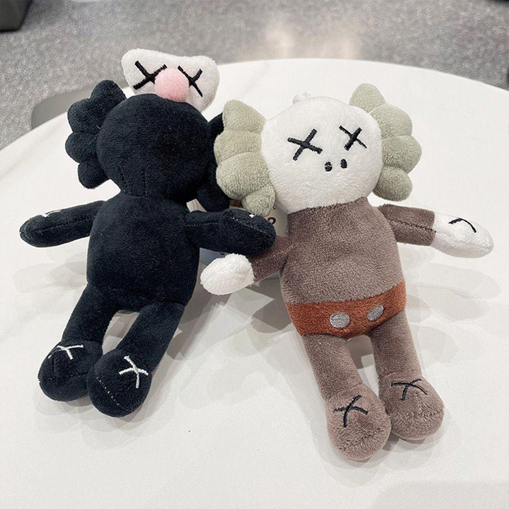 DARNELL Móc Khóa Hình Kaws Nhồi Bông Hoạt Hình Đáng Yêu