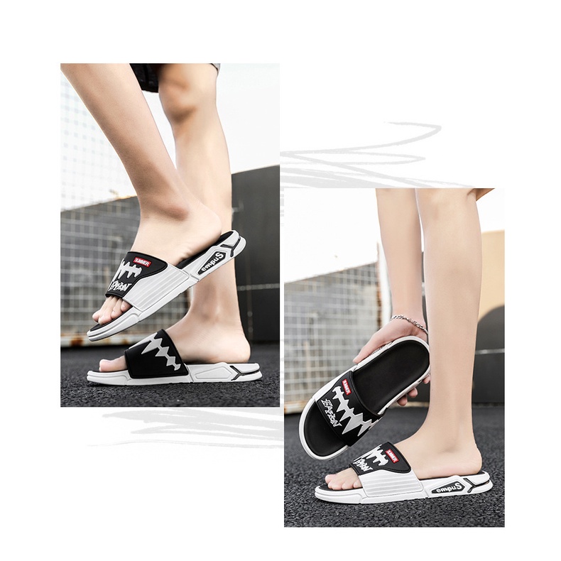 Dép quai ngang nam nữ chất liệu Cao Su dẻo êm ái Style Năng Động for Summer DP15